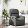 vidaXL Recliner Chair Grey - 2 of 4