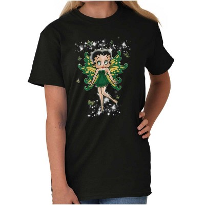 Betty Boop Mystical Fairy Wings Womens Graphic T Shirt Tees Brisco Brands