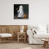 Stupell Industries Vintage Halloween Ghost & Pumpkin Canvas Art - 3 of 4