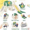 Kids Slide with Climber, Freestanding Arch Tunnel With Basketball Hoop, Slide Ring,Tunnel, Telescope and Storage Space For 2-5 Toddlers - 2 of 4