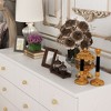 Famapy White 9 Drawer Dresser Woodgrain Finish Ball Pulls Storage Cabinet - 4 of 4