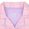 Sleep On It Girls 2-Piece Long-Sleeve Button-Up Pajama Set with Plush Headband Gift - 4 of 4