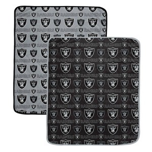 NFL Las Vegas Raiders Home & Away Ultra Soft Blanket - 2pk - 1 of 2
