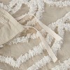 Sapphtopaz 3 Pcs Tufted Cotton Comforter Set Bedding Set Chenille Medallion Duvet Cover Set 1 Duvet Cover, 2 Pillow Shams, Machine Washable - 2 of 4