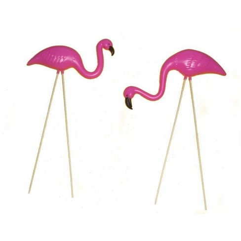 Fun Express Plastic Mini Pink Flamingo Yard Ornaments : Target
