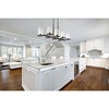 Callista 8-Light Island/Billiard Light - Matte Black Glass Shades, Dimmable, 56" Wide - 4 of 4
