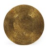 Blairmont Modern Handcrafted Aluminum Drum Coffee Table Aged Brass - Christopher Knight Home: No Assembly, Indoor Use - 3 of 4