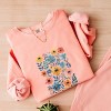 Simply Sage Market Watercolor Daisy Garden Lightweight Garment Dyed Sweatshirt - 3 of 4