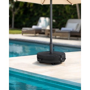Umbrella Base, Round/Square Patio Umbrella Stand, Sand Fillable Bag 66/88 lb, for 5-10 ft Umbrellas, Heavy-Duty, Black - 1 of 4