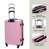 KTMBDW 8 Piece Luggage Set Carry on Suitcase with ABS+PC hardshell, Spinner Wheels & YKK Zipper TSA Lock (20/24/28 Inch) - 2 of 4