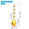 Unique Bargains Crystal Pendants Teardrop Beads for DIY Lamp Arts Crafts Decoration 6 Pcs - 2 of 4
