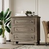 3 Drawer Dresser for Bedroom, 32"W Wooden Chest of Drawers, Small Dresser Nightstand, Clothes Storage Organizer for Bedroom - 2 of 4
