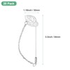 Unique Bargains Alloy DIY Boutonnieres Leaf Brooch Tray Stick Lapel Pin with Chain - 3 of 4
