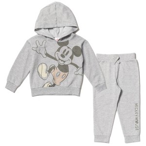 Disney Mickey Mouse Baby Fleece Pullover Hoodie and Jogger Pants Set Infant - 1 of 4