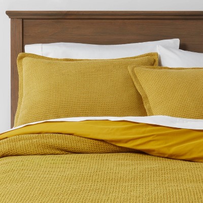 Washed Waffle Weave Duvet Cover and Sham Set - Threshold™