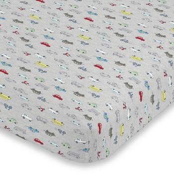 Carter's Busy Cars and Bikes Crib Sheet Super Soft Mini Crib Fitted Sheet