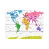 Trademark Fine Art -Michael Tompsett 'World Map for Kids II' Canvas Art - 2 of 4