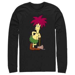 Men's The Simpsons Sideshow Bob Portrait Long Sleeve Shirt - 1 of 4