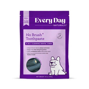 Every Day Naturals No Brush Small Dental Stick Flavored Chewy Dog Treats - 10oz - 1 of 4