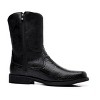 Santimon Men's Croc-Embossed Leather Western Mid-calf Cowboy Boots - 4 of 4
