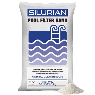 US Silica SILURIAN 20 Grade Angular Pool Filter Sand, Washed and Screened Angular Particles, Ideal for Pool Filtration and Optimal Water Clarity
