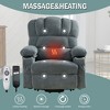 PAGED Modern Swivel Recliner Chair, Accent Chair with Side Pocket and Metal Frame, Rocking Chair for Living Room, Bedroom - 2 of 4