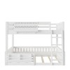 KWPZQEB Bunk Bed, Wooden Bunk Bed w/ Ladder & Safety Guardrails, Pegboard & Bookshelf, Floor Bunk Bed, No Box Spring Needed - 4 of 4