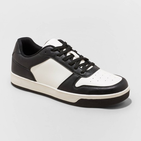 Men's Low-top Black and White Sneakers | Differio