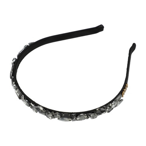 Unique Bargains Women's Bling Unspecified-Shaped Rhinestone Headband 5.31"x0.39" 1 Pc - image 1 of 4