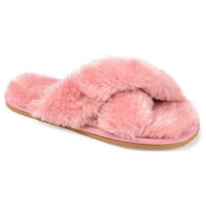 Journee Collection Womens Winkk Comfort Insole Slip On Slide Open Toe Slippers - 1 of 4