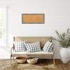 32"x14" Edwin Wood Frame Natural Cork Board Gray - Amanti Art - 4 of 4