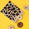Big Dot of Happiness Cow Print Kraft Brown Paper Treat Bags, Western Rodeo Party Individual Greaseproof Brown Paper Sandwich Cookie Bags - 25 Count - 3 of 4
