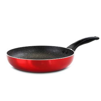Oster Merrion 9.5 Inch Aluminum Frying Pan in Red