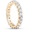 Pompeii3 2Ct Diamond Eternity Ring 10k Yellow Gold U Prong Stackable Wedding Band - 2 of 4