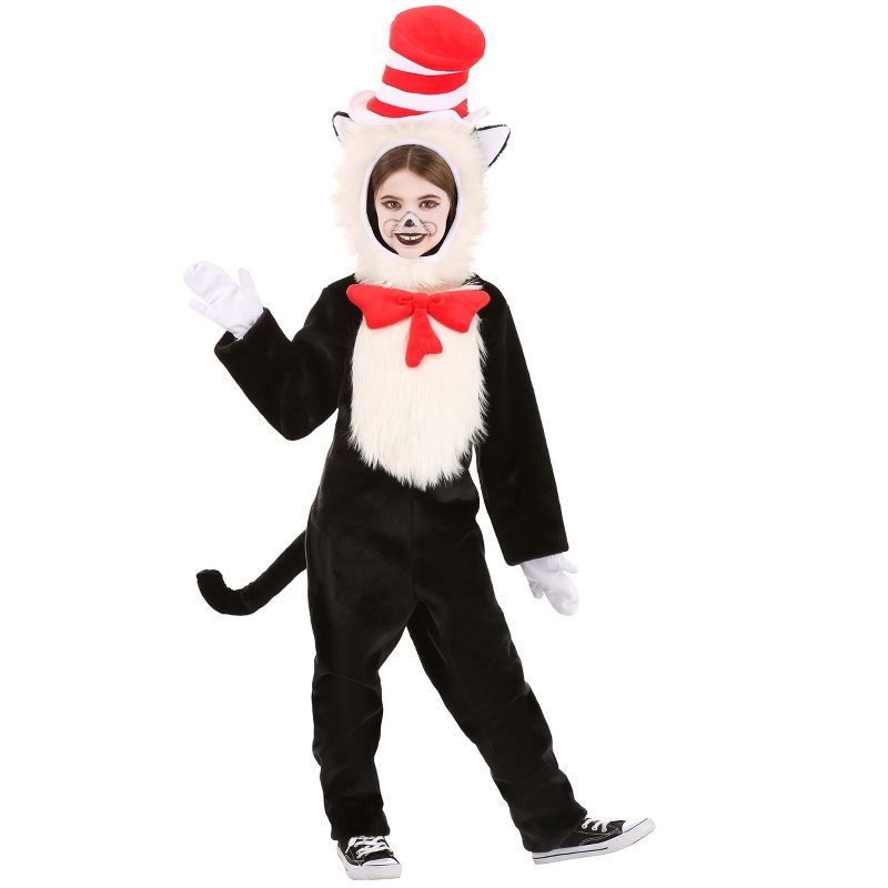 HalloweenCostumes.com Small   Dr. Seuss The Cat in the Hat Premium Costume Kids., Black/Red/White, 3 of 5