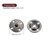 Unique Bargains Alloy Invisible Durable High Hardness Buckle Fasteners Press Studs Buttons 5 Pcs - 2 of 4
