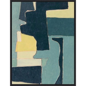 Amanti Art Blue Note II by Rob Delamater Canvas Wall Art Print Framed 18 x 24-in. - 1 of 4