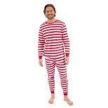 Leveret Mens Two Piece Cotton Striped Christmas Pajamas