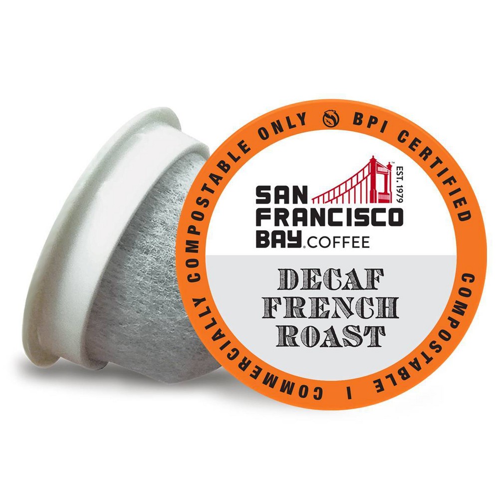 San Francisco Bay Coffee French Roast Decaf Dark Roast Coffee - 80ct