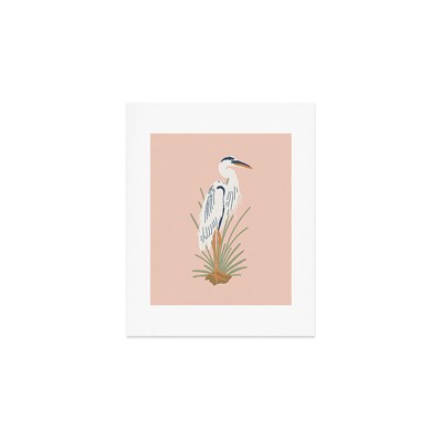 CoastL Studio Crane Peach 8" x 10" Art Print - Society6