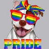 Adult Design By Humans Pit Bull Rainbow Pride Dog By Luckyst Tank Top - 2 of 2