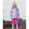 Deux par Deux Girl Printed Jacket Two-Piece Mid-Season Outerwear Set Butterflies on Multicolored and Vibrant Pink Background - 2 of 4