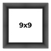 PosterPalooza | Square Refined Black Picture Frame - UV Acrylic, Foam Board Backing, Hanging Hardware - 2 of 4