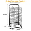 Art Drying Rack, Removable Shelves Mobile Paint Drying Rack with Lockable Castors, Canvas Rack Art Storage Ideal for Schools and Art Studios - 2 of 4