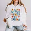 Simply Sage Market Watercolor Daisy Garden Lightweight Garment Dyed Sweatshirt - 2 of 4