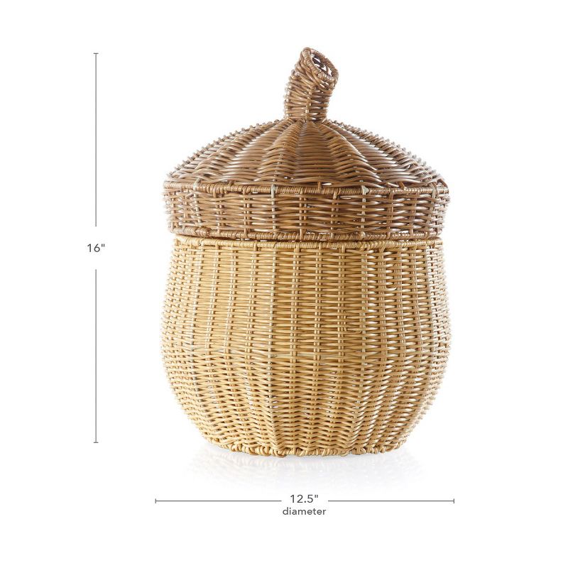 Kaplan Early Learning Animal Washable Wicker Floor Baskets, 4 of 5
