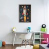 Stupell Industries Blast Off Rocketship Floating Frame Canvas Art - 3 of 4