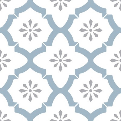 FloorPops Set of 20 Alfama Peel & Stick Floor Tiles White