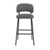New Classic Furniture,Blythe Vegan Leather Bar Chair in Gray (Set of 2) - 3 of 4