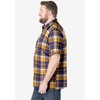 KingSize Short-Sleeve Plaid Sport Shirt - 4 of 4